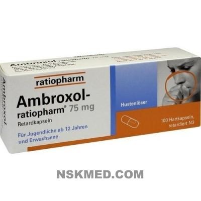 AMBROXOL ratiopharm 75 mg Hustenlöser Retardkaps. 100 St