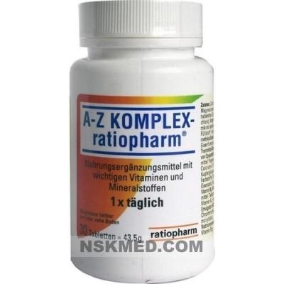 A-Z комплекс ратиофарм таблетки (A-Z KOMPLEX ratiopharm Tabletten) 30 St