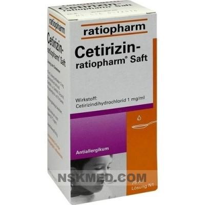 CETIRIZIN ratiopharm Saft 75 ml