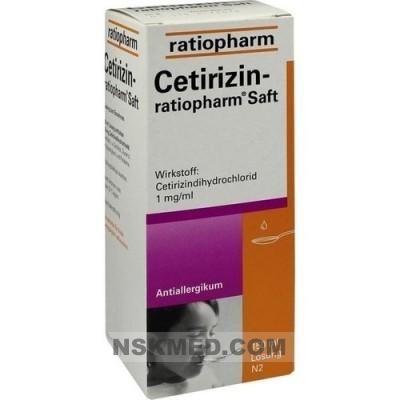 CETIRIZIN ratiopharm Saft 150 ml