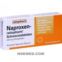NAPROXEN ratiopharm Schmerztabl. Filmtabletten 10 St