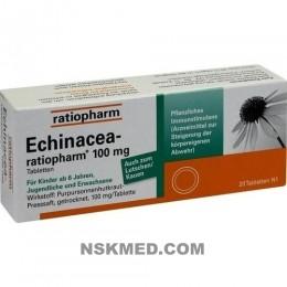 ECHINACEA RATIOPHARM 100 mg Tabletten 20 St