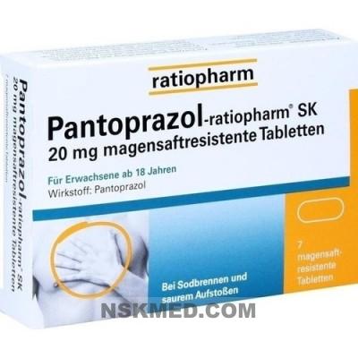 PANTOPRAZOL ratiopharm SK 20 mg magensaftres.Tabl. 7 St