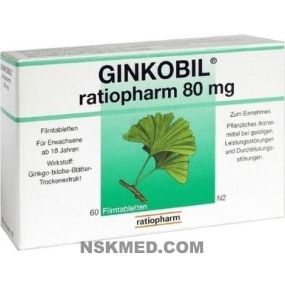 GINKOBIL ratiopharm 80 mg Filmtabletten 60 St