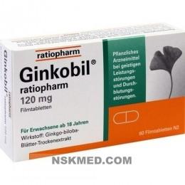 GINKOBIL ratiopharm 120 mg Filmtabletten 60 St