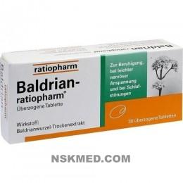 BALDRIAN RATIOPHARM überzogene Tabletten 30 St