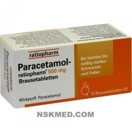 PARACETAMOL ratiopharm 500 mg Brausetabletten 10 St