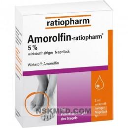 Аморолфин Ратиофарм лак для ногтей (AMOROLFIN ratiopharm) 5% wirkstoffhalt.Nagellack 3 ml