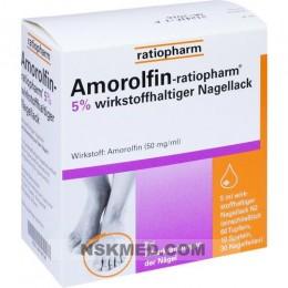Аморолфин Ратиофарм лак для ногтей (AMOROLFIN ratiopharm) 5% wirkstoffhalt.Nagellack 5 ml