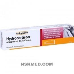HYDROCORTISON ratiopharm 0,5% Creme 15 g