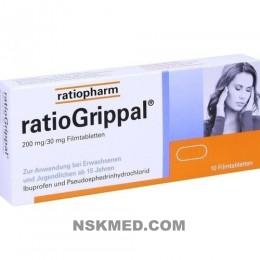 RATIOGRIPPAL 200 mg/30 mg Filmtabletten 10 St