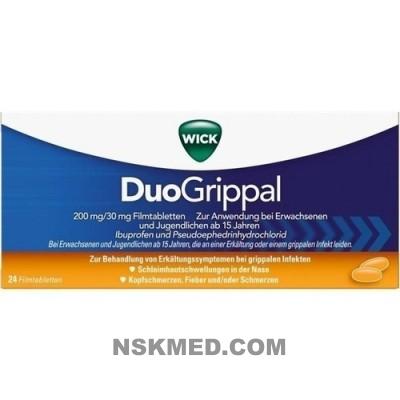 Вик Дуогриппал таблетки покрытые оболочкой (WICK DuoGrippal 200 mg/30 mg Filmtabletten) 24 St
