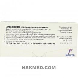 ARANDISIT D 6 Ampullen 8X1 ml