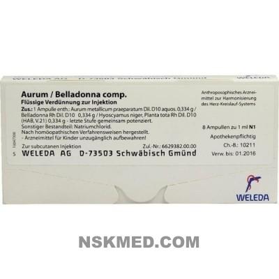 AURUM/BELLADONNA comp.Ampullen 8X1 ml