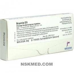 BRYONIA D 3 Ampullen 8X1 ml