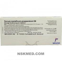 FERRUM METALLICUM praeparatum D 8 Ampullen 8X1 ml