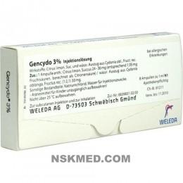 Генцидо (GENCYDO) 3% Injektionslösung 8 St