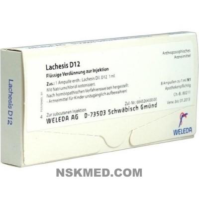 LACHESIS D 12 Ampullen 8X1 ml