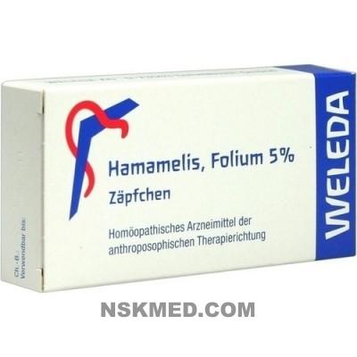HAMAMELIS FOLIUM 5% Suppositorien 10 St