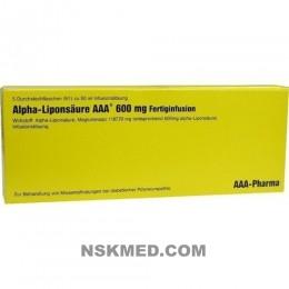 ALPHA LIPONSÄURE AAA 600 mg Injektionsflaschen 5X50 ml