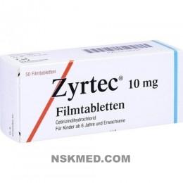 Зиртек таблетки (ZYRTEC) Filmtabletten 50 St