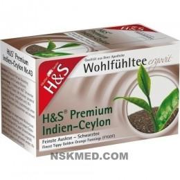 H&S Schwarztee Premium Indien-Ceylon Filterbeutel 20 St
