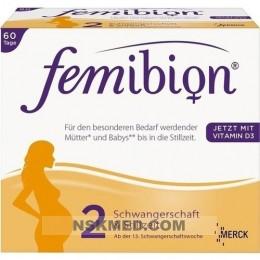 FEMIBION Schwangerschaft 2 D3+DHA+400 μg Folat 2X60 St