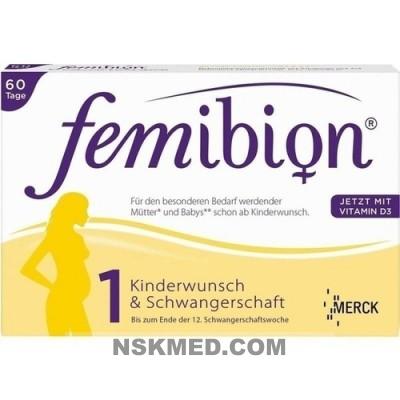 FEMIBION Schwangerschaft 1 D3+800 μg Folat Tabl. 60 St