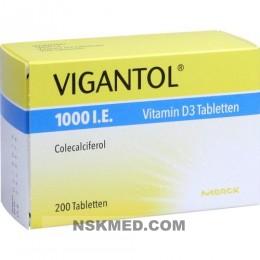 Вигантол витамин D3 ( VIGANTOL 1.000 I.E. Vitamin D3) Tabletten 200 St