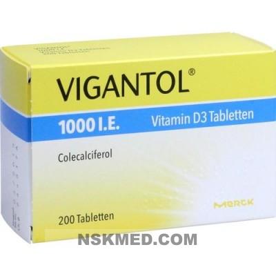 Вигантол витамин D3 (VIGANTOL 1.000 I.E. Vitamin D3) Tabletten 200 St