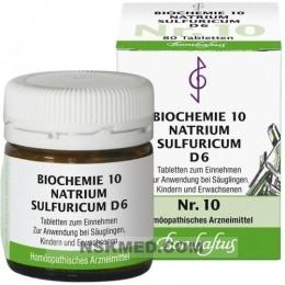 BIOCHEMIE 10 Natrium sulfuricum D 6 Tabletten 80 St