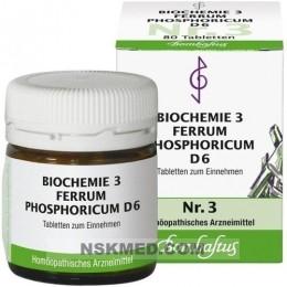 BIOCHEMIE 3 Ferrum phosphoricum D 6 Tabletten 80 St
