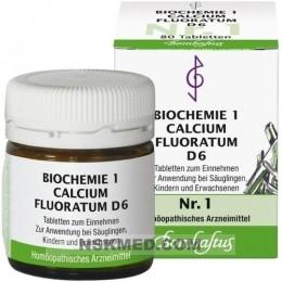 BIOCHEMIE 1 Calcium fluoratum D 6 Tabletten 80 St