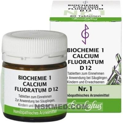 BIOCHEMIE 1 Calcium fluoratum D 12 Tabletten 80 St