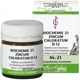 BIOCHEMIE 21 Zincum chloratum D 12 Tabletten 80 St