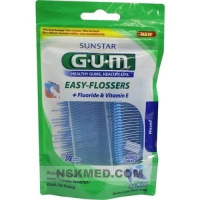 GUM Easy-Flossers Zahnseide inkl.Halter 30 St