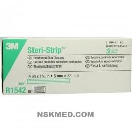 Стери Стрип стерильные пластырные полоски с адгезивной основой (STERI STRIP steril) 6x38mm R1542 50X6 St