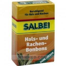 SALBEI HALS und Hustenbonbons o.Zucker 40 g