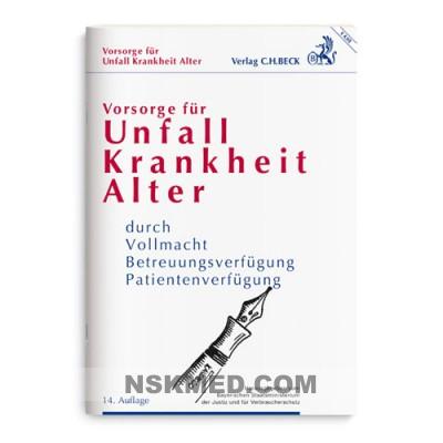BECK Verlag Unfall Krankheit Alter Broschüre 1 St