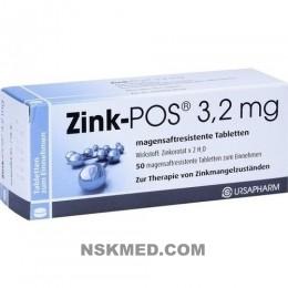ZINK POS 3,2 mg magensaftresistente Tabletten 50 St