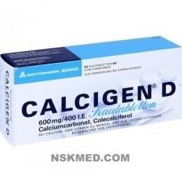 CALCIGEN D 600 mg/400 I.E. Kautabletten 50 St