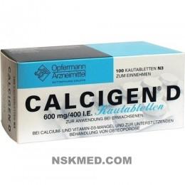 CALCIGEN D 600 mg/400 I.E. Kautabletten 100 St