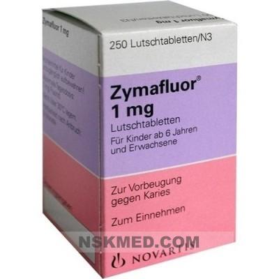 Зимафлуор таблетки(ZYMAFLUOR 1 mg) Lutschtabletten 250 St
