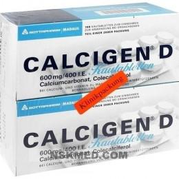 CALCIGEN D 600 mg/400 I.E. Kautabletten 200 St