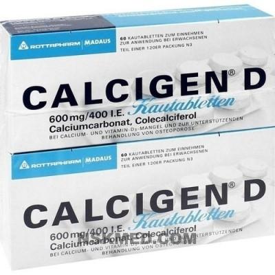 CALCIGEN D 600 mg/400 I.E. Kautabletten 120 St
