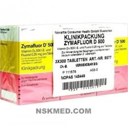 Зимафлуор таблетки (ZYMAFLUOR) D 500 Tabletten 3X300 St