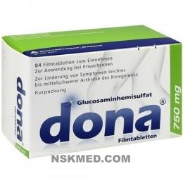 Дона 750мг таблетки покрытые оболочкой (DONA 750 mg Filmtabletten) 84 St