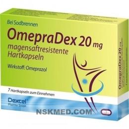 Омепрадекс (OMEPRADEX) 20 mg magensaftresistente Hartkapseln 7 St
