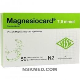 Магнезиокард 7.5 ммоль шипучие таблетки (MAGNESIOCARD 7,5 mmol Brausetabletten) 50 St