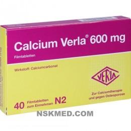  Кальций Верла 600 мг таблетки покрытые оболочкой (CALCIUM VERLA 600 mg Filmtabletten) 40 St 